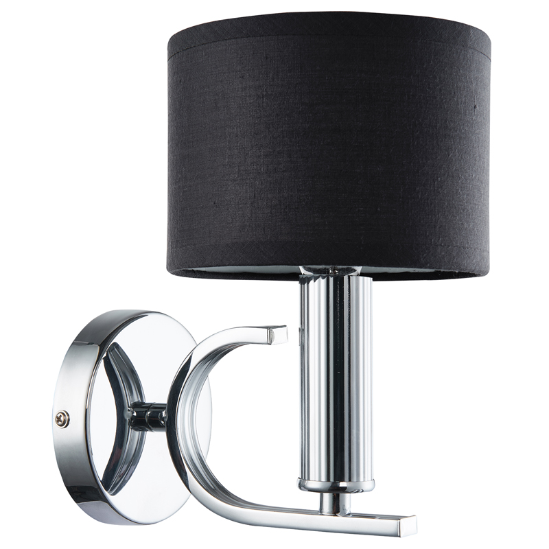 Бра Yvette Sconce Хром Черный Прозрачный Бра Yvette Sconce Хром Черный Прозрачный во Владивостоке | Loft Concept