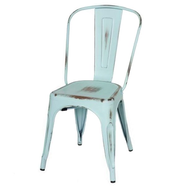 Кухонный стул Tolix Chair Vintage Blue Винтажный голубой Кухонный стул Tolix Chair Vintage Blue Винтажный голубой во Владивостоке | Loft Concept