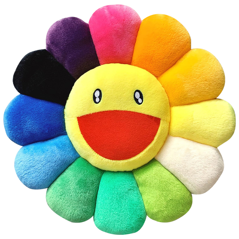 Подушка Takashi Murakami Yellow Мульти Желтый во Владивостоке | Loft Concept 