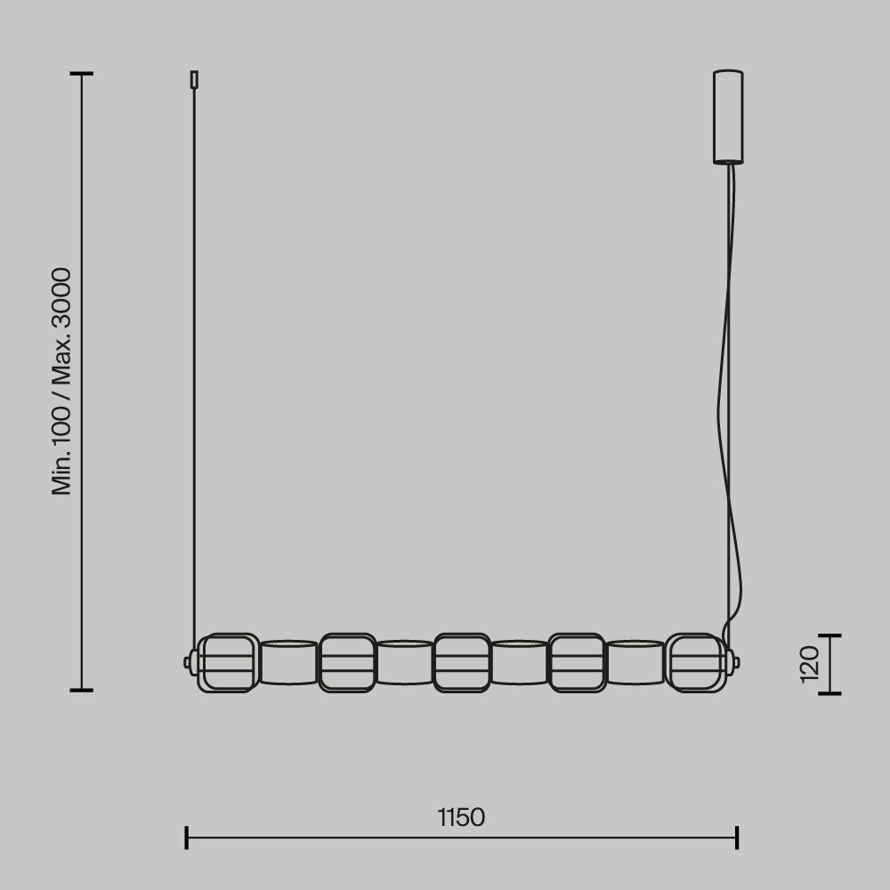 Подвесной светильник Ritmo 3000К 22Вт во Владивостоке