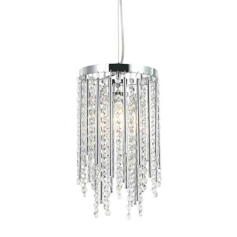 Подвесной светильник Crystal Wind Chimes Chrome Hanging Lamp Хром Прозрачный Подвесной светильник Crystal Wind Chimes Chrome Hanging Lamp Хром Прозрачный во Владивостоке | Loft Concept