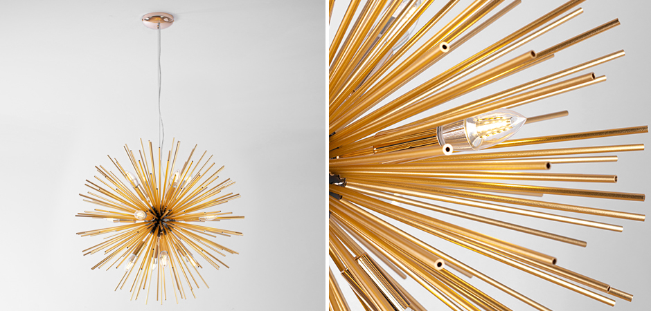 Huge Sputnik Chandelier Gold and Black Huge Sputnik Chandelier Gold and Black - Loft-Concept во Владивостоке