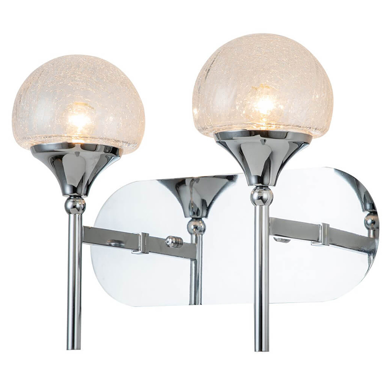 Бра Lluis two Wall Lamp Хром Прозрачный Бра Lluis two Wall Lamp Хром Прозрачный во Владивостоке | Loft Concept
