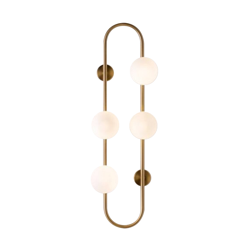 Бра HOOP WALL Lamp Gold 4 Золотой Белый Бра HOOP WALL Lamp Gold 4 Золотой Белый во Владивостоке | Loft Concept