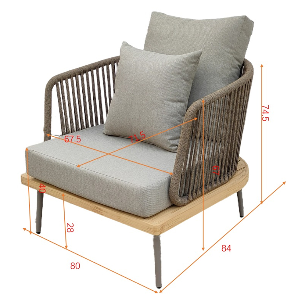 Кресло уличное серое Street Comfort Кресло уличное серое Street Comfort во Владивостоке