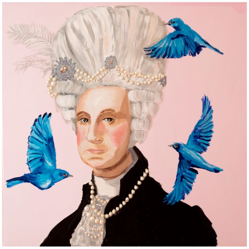 Картина Georgina Washington with Blue Birds Мульти Картина Georgina Washington with Blue Birds Мульти во Владивостоке | Loft Concept