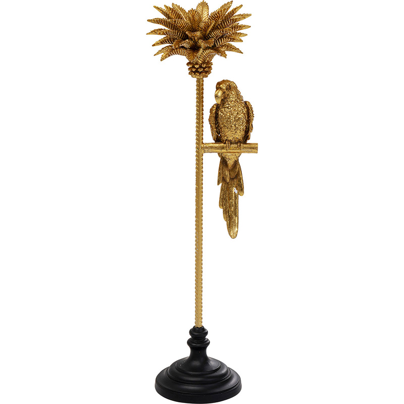 Подсвечник Golden Parrot on a palm tree Золотой во Владивостоке | Loft Concept 