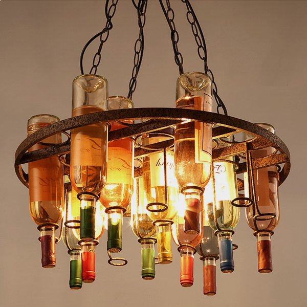 Люстра Bottle Bar Сircle Коричневый во Владивостоке | Loft Concept 
