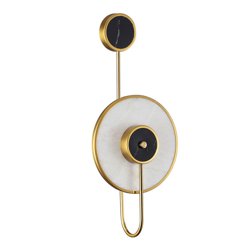 Бра Kaspar Wall lamp Черный Белый Золотой Бра Kaspar Wall lamp Черный Белый Золотой во Владивостоке | Loft Concept