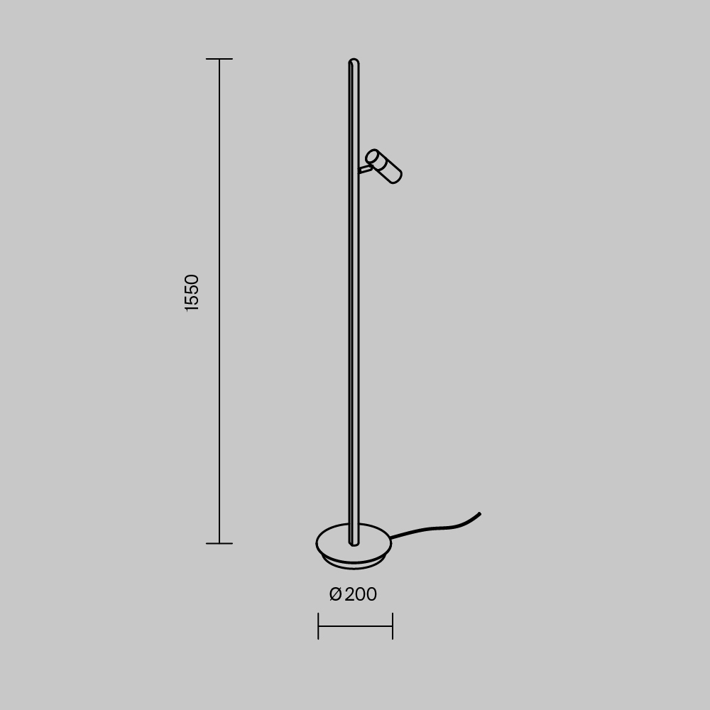 Напольный светильник Thin 3000К 14Вт во Владивостоке