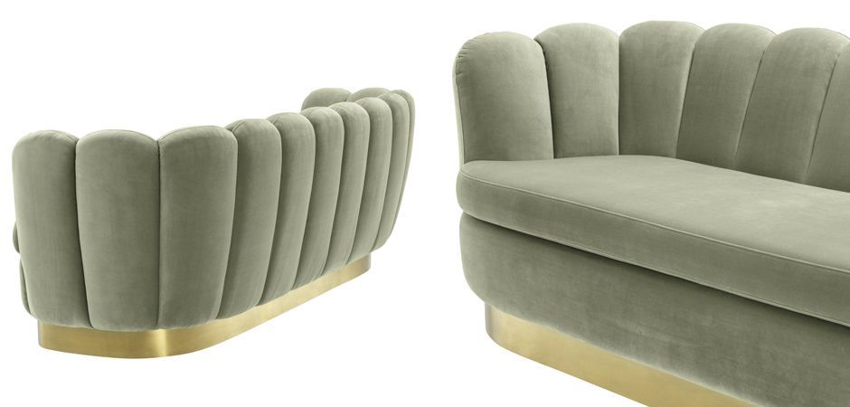 Диван Eichholtz Sofa Mirage pistache green - фото №2