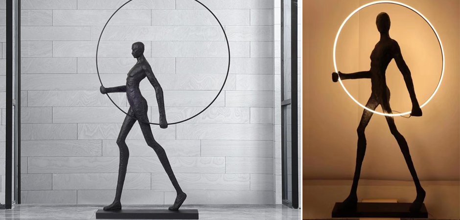Торшер Man carries light circle Торшер Man carries light circle - Loft-Concept во Владивостоке