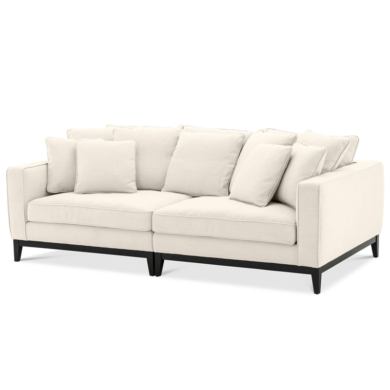 Диван Eichholtz Sofa Principe Бежевый Черный Диван Eichholtz Sofa Principe Бежевый Черный во Владивостоке | Loft Concept