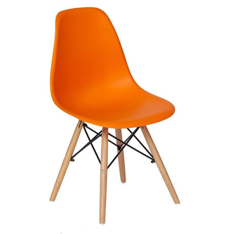 Стул DSW orange Оранжевый Древесина Стул DSW orange Оранжевый Древесина во Владивостоке | Loft Concept
