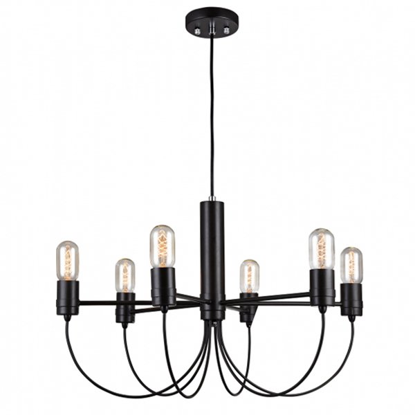 Люстра Loft Bars Fountain Chandelier 6 Черный Люстра Loft Bars Fountain Chandelier 6 Черный во Владивостоке | Loft Concept