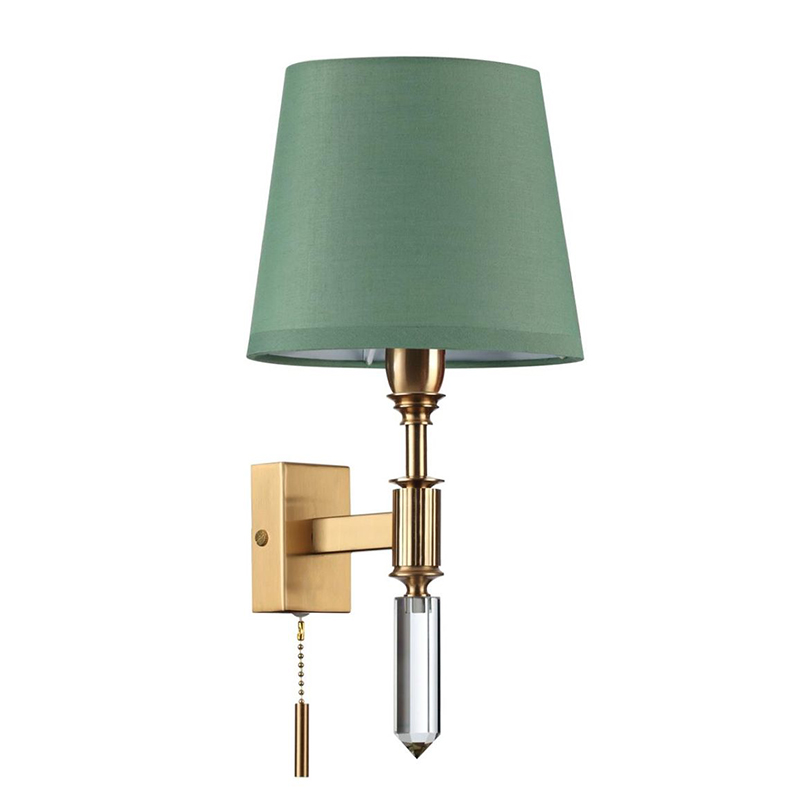 Бра Ramona Green Wall Lamp Бронза Зеленый Бра Ramona Green Wall Lamp Бронза Зеленый во Владивостоке | Loft Concept