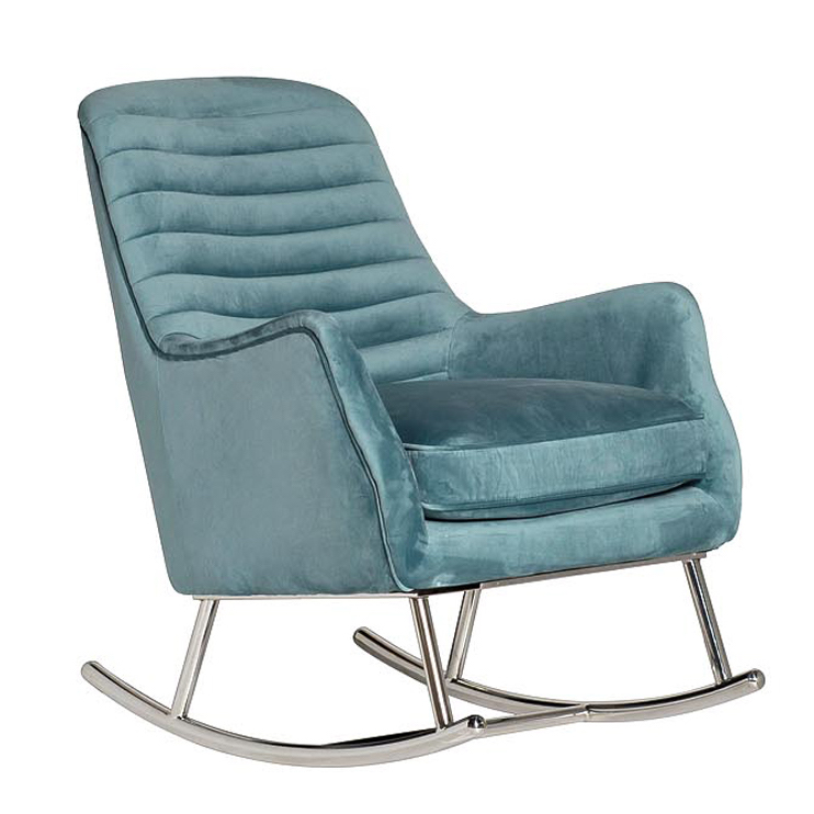 Кресло-качалка Whale Armchair Голубой Нержавеющая сталь Кресло-качалка Whale Armchair Голубой Нержавеющая сталь во Владивостоке | Loft Concept