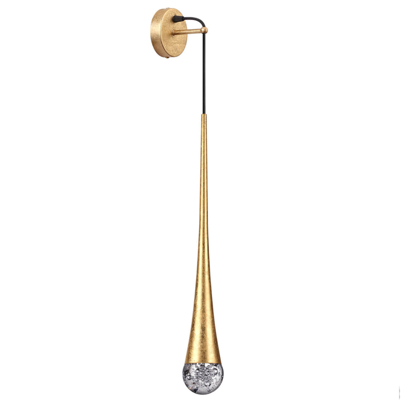 Бра Golden Drop Lamp Золотой Прозрачное Стекло Бра Golden Drop Lamp Золотой Прозрачное Стекло во Владивостоке | Loft Concept