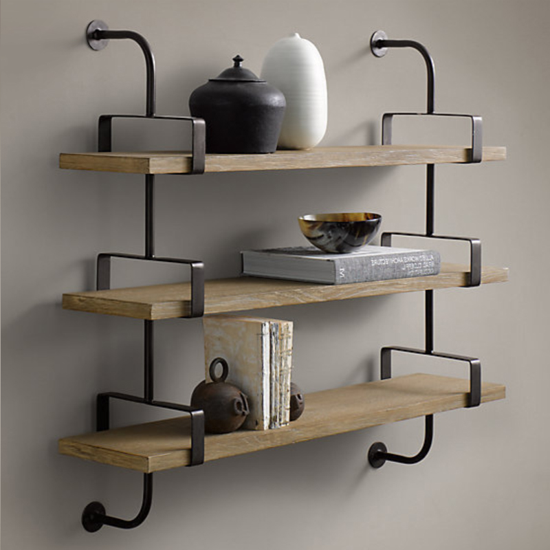 Полка из Дуба RH SHELVING & LEDGES 105 см Графит Полка из Дуба RH SHELVING & LEDGES 105 см Графит во Владивостоке | Loft Concept