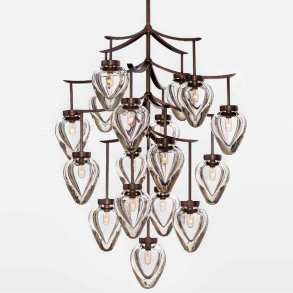 Люстра Alison Berger Chamber Chandelier Темная бронза Прозрачный Люстра Alison Berger Chamber Chandelier Темная бронза Прозрачный во Владивостоке | Loft Concept
