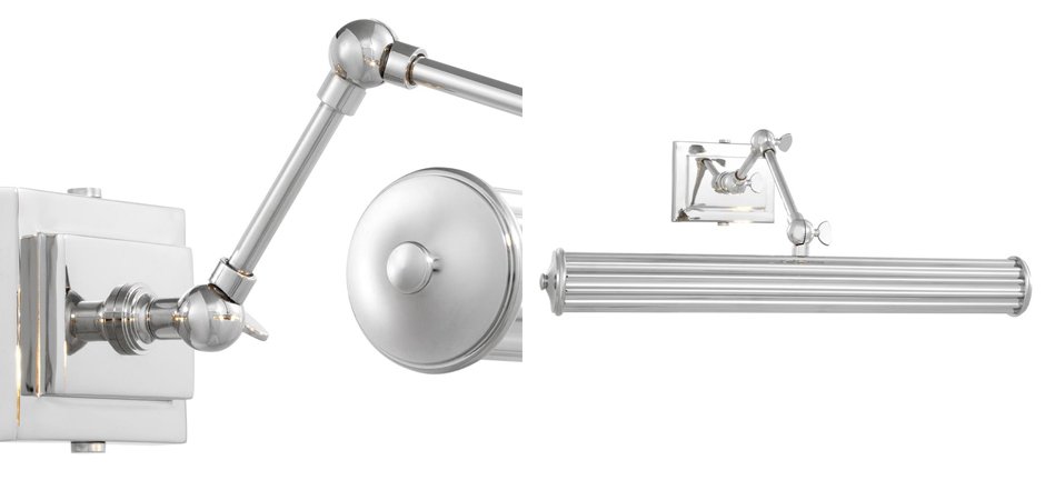 Бра Eichholtz Wall Lamp Luca L Nickel Бра Eichholtz Wall Lamp Luca L Nickel - Loft-Concept во Владивостоке