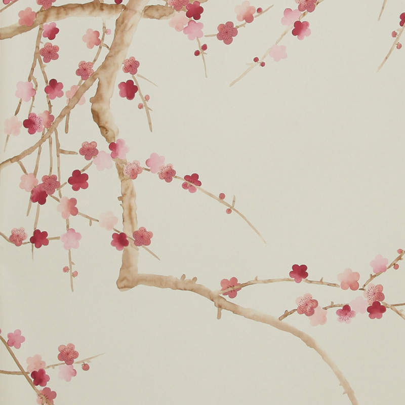 Обои ручная роспись Plum Blossom Blossom on Satin Grey dyed silk Обои ручная роспись Plum Blossom Blossom on Satin Grey dyed silk во Владивостоке | Loft Concept