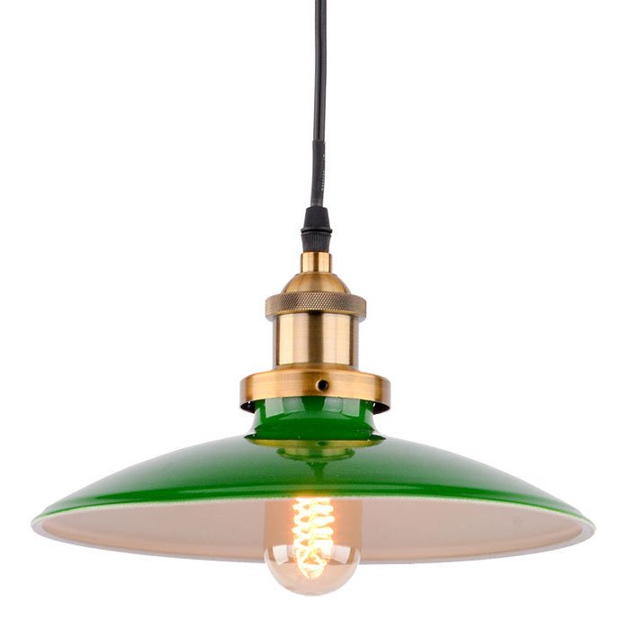 Подвесной светильник Billiards Light Pendant Черный Зеленый Подвесной светильник Billiards Light Pendant Черный Зеленый во Владивостоке | Loft Concept