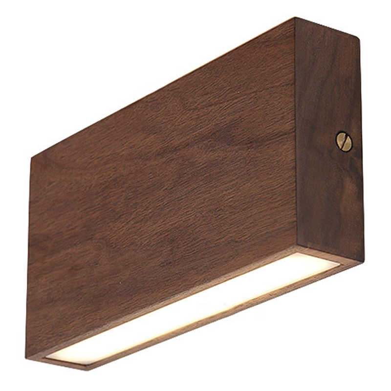 Wall Lamp Retro Square Fixtures Led Up and Down Бра Темное дерево Коричневый Wall Lamp Retro Square Fixtures Led Up and Down Бра Темное дерево Коричневый во Владивостоке | Loft Concept
