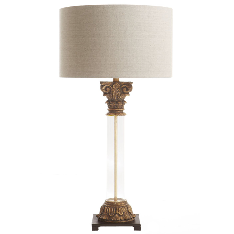 Настольная лампа Odette Provence Table lamp Белый Коричневый винтаж Настольная лампа Odette Provence Table lamp Белый Коричневый винтаж во Владивостоке | Loft Concept