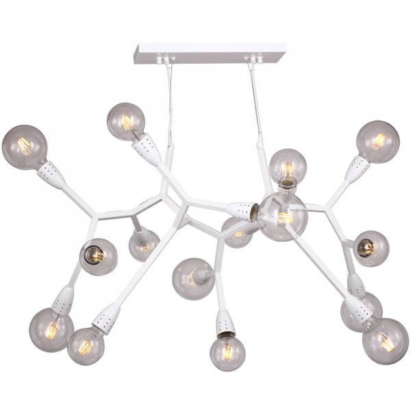 Люстра Polygon Chandelier 15 White Белый Люстра Polygon Chandelier 15 White Белый во Владивостоке | Loft Concept