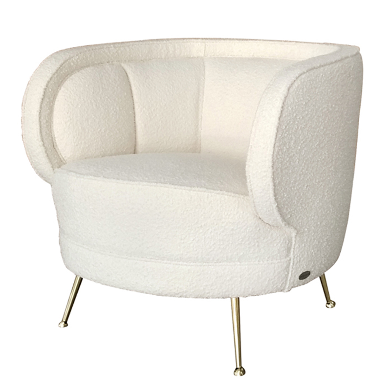 Кресло Boucle Teana Armchair Белый Кресло Boucle Teana Armchair Белый во Владивостоке | Loft Concept