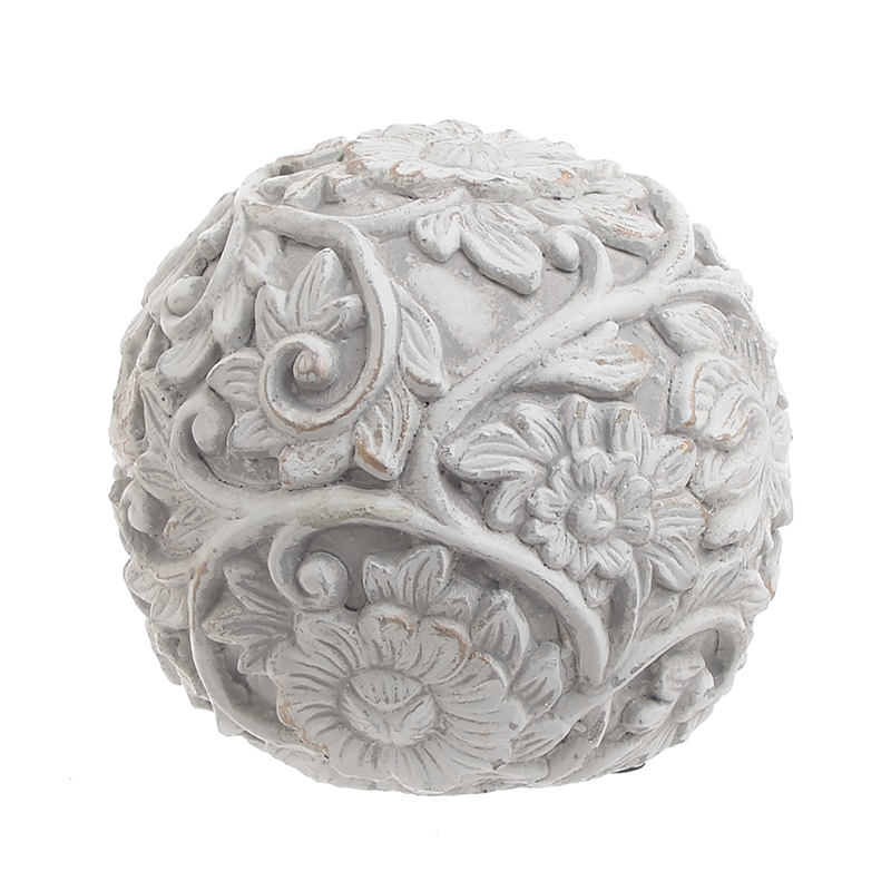 Статуэтка Flowers Pattern Ball Серый Статуэтка Flowers Pattern Ball Серый во Владивостоке | Loft Concept