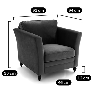 Кресло с обивкой из хлопкового велюра Porter Green Armchair Кресло с обивкой из хлопкового велюра Porter Green Armchair во Владивостоке