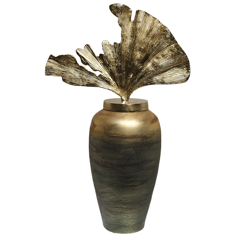 Ваза Huramiya Vase Золотой Зеленый смок Ваза Huramiya Vase Золотой Зеленый смок во Владивостоке | Loft Concept