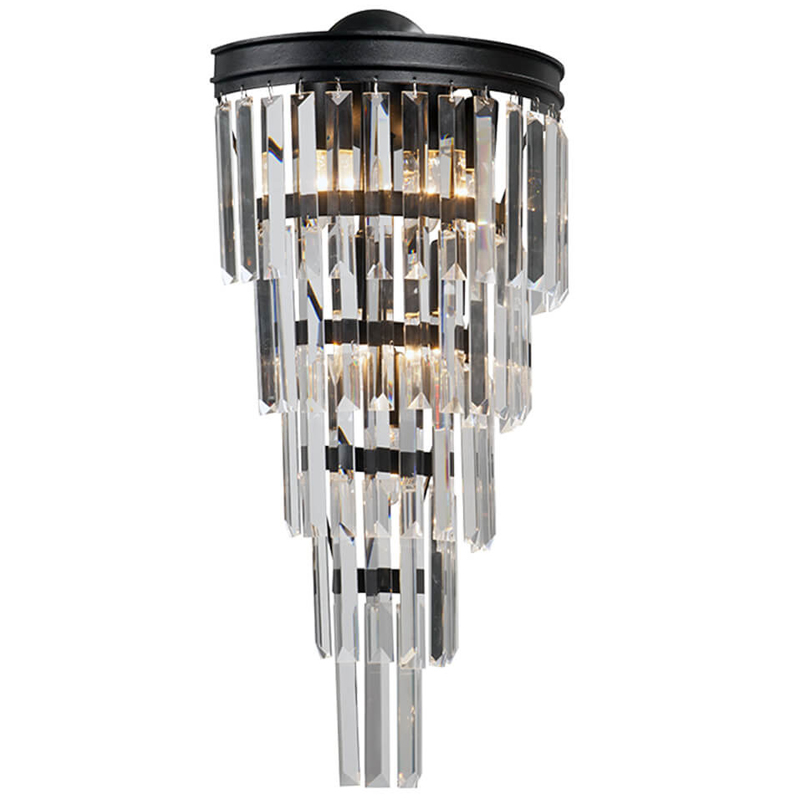 Бра Стеклянные подвесы Helix Glass Odeon CLEAR Crystal Черный Бра Стеклянные подвесы Helix Glass Odeon CLEAR Crystal Черный во Владивостоке | Loft Concept