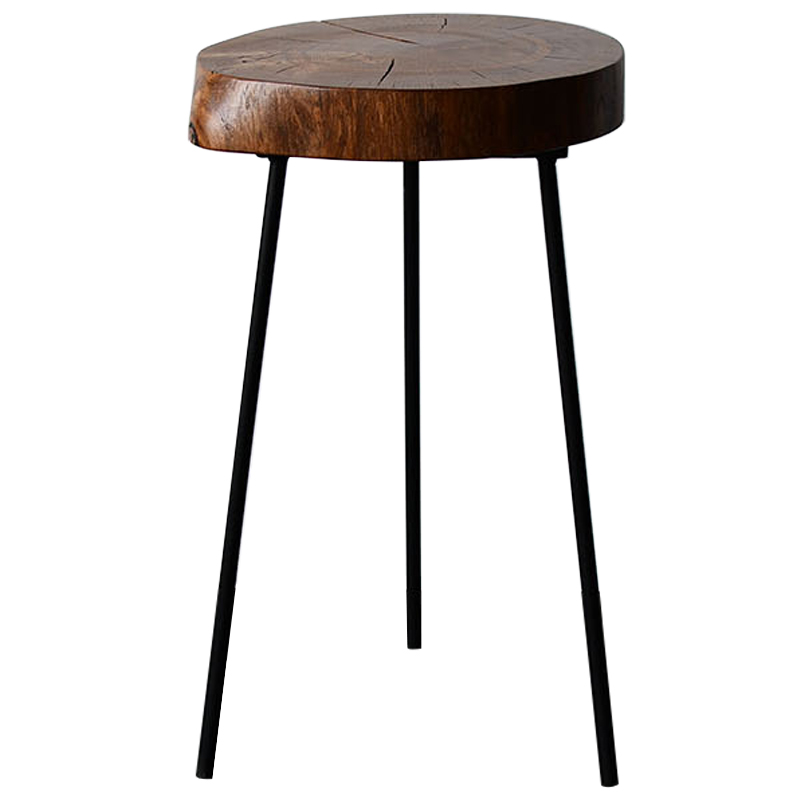 Приставной стол Plummer Industrial Metal Rust Side Table Коричневый Черный Приставной стол Plummer Industrial Metal Rust Side Table Коричневый Черный во Владивостоке | Loft Concept