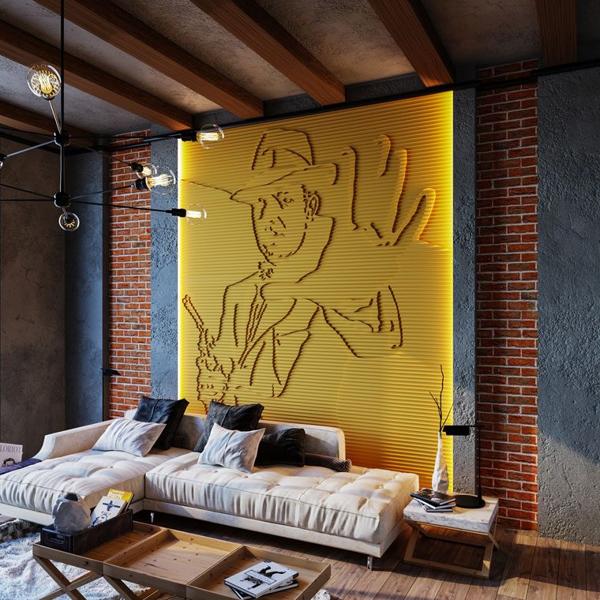 Барельеф AL CAPONE  во Владивостоке | Loft Concept 