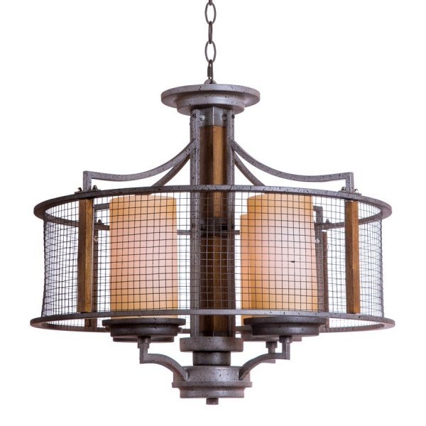 Подвесной светильник Mirage Cage Pendant 4 Серый Подвесной светильник Mirage Cage Pendant 4 Серый во Владивостоке | Loft Concept