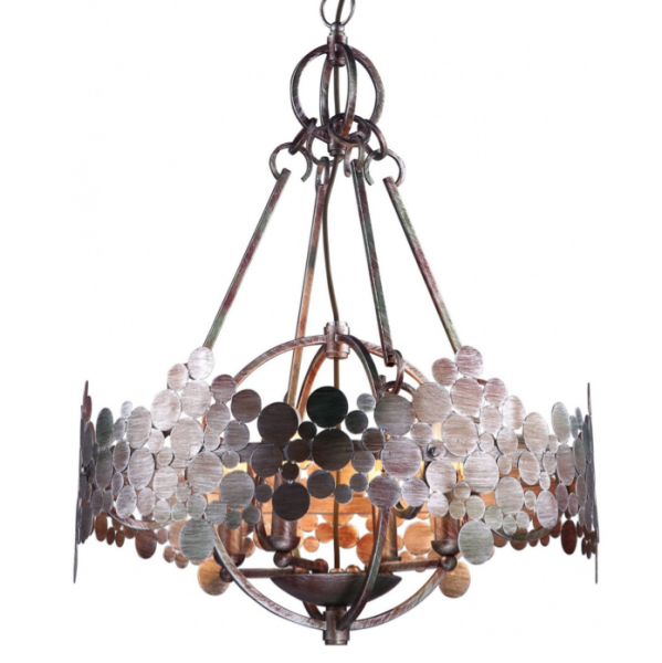 Люстра Round Iron Shod Chandelier Темная медь Люстра Round Iron Shod Chandelier Темная медь во Владивостоке | Loft Concept
