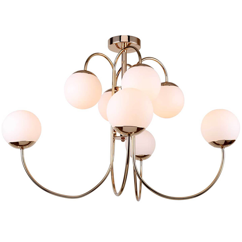 Люстра Amalthea Chandelier 8 Золотой Белый Люстра Amalthea Chandelier 8 Золотой Белый во Владивостоке | Loft Concept