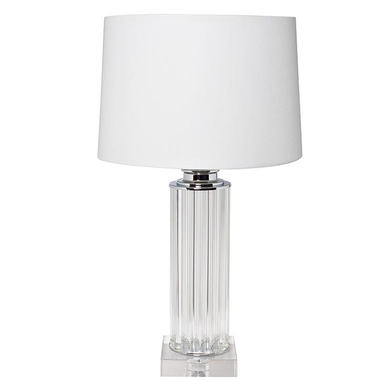 Настольная лампа Arlette Table Lamp Хром Светло-серый Настольная лампа Arlette Table Lamp Хром Светло-серый во Владивостоке | Loft Concept