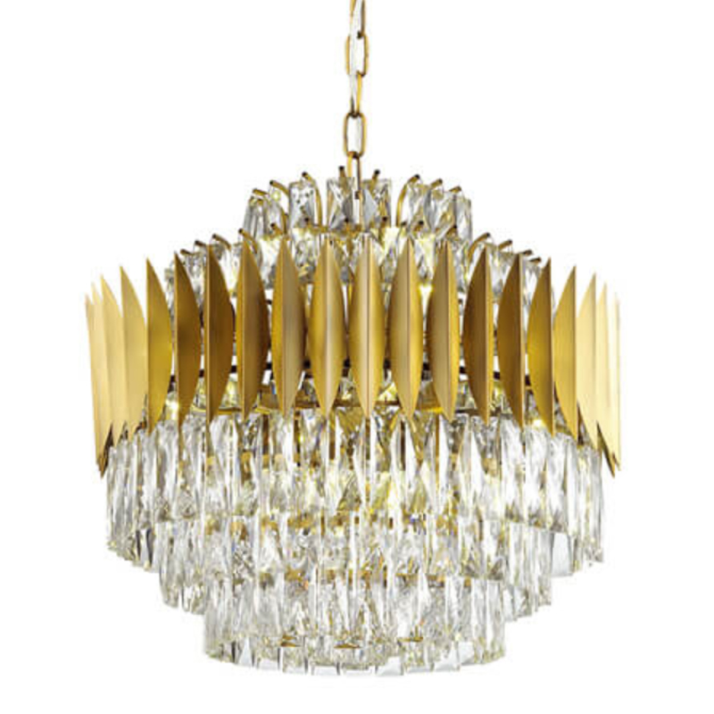 Люстра KEBO KING CHANDELIER 55 Латунь Прозрачное Стекло Люстра KEBO KING CHANDELIER 55 Латунь Прозрачное Стекло во Владивостоке | Loft Concept