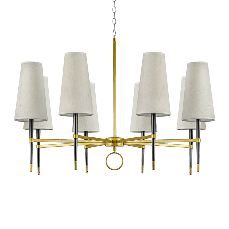 Люстра Lillian Loft Industrial Золотой Черный Белый Люстра Lillian Loft Industrial Золотой Черный Белый во Владивостоке | Loft Concept