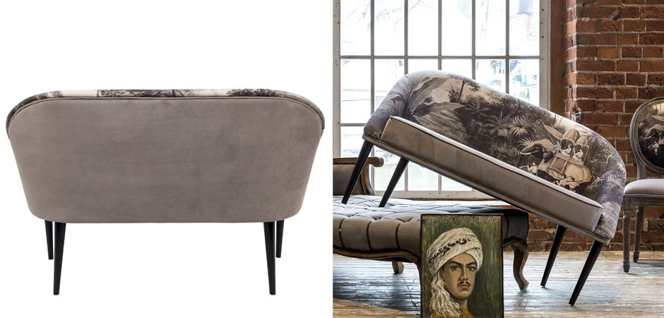 Диван Sofa Bengal gray landscape Диван Sofa Bengal gray landscape - Loft-Concept во Владивостоке