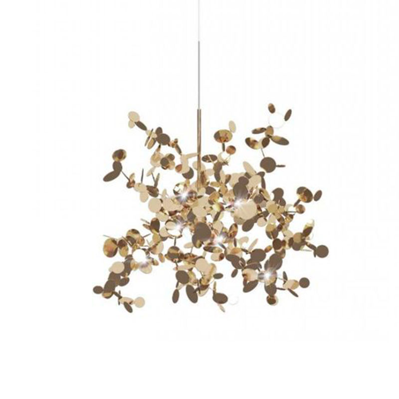 Люстра Terzani Argent Suspension Gold Pendant lamp диаметр 40 Золотой Люстра Terzani Argent Suspension Gold Pendant lamp диаметр 40 Золотой во Владивостоке | Loft Concept