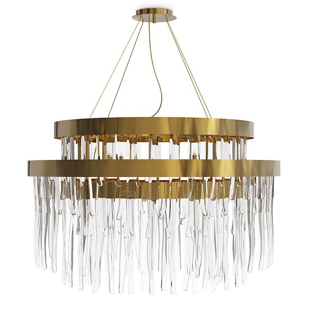 Люстра Luxxu Babel suspension Глянцевое золото Прозрачное Стекло Люстра Luxxu Babel suspension Глянцевое золото Прозрачное Стекло во Владивостоке | Loft Concept