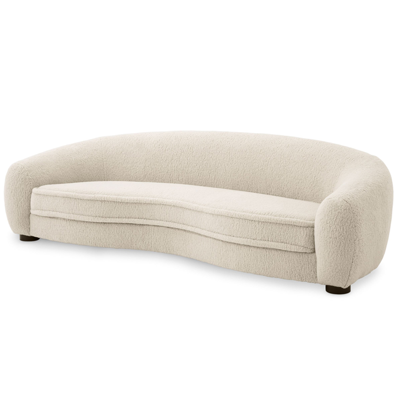 Диван Eichholtz Sofa Freud cream Кремовый Черный Диван Eichholtz Sofa Freud cream Кремовый Черный во Владивостоке | Loft Concept
