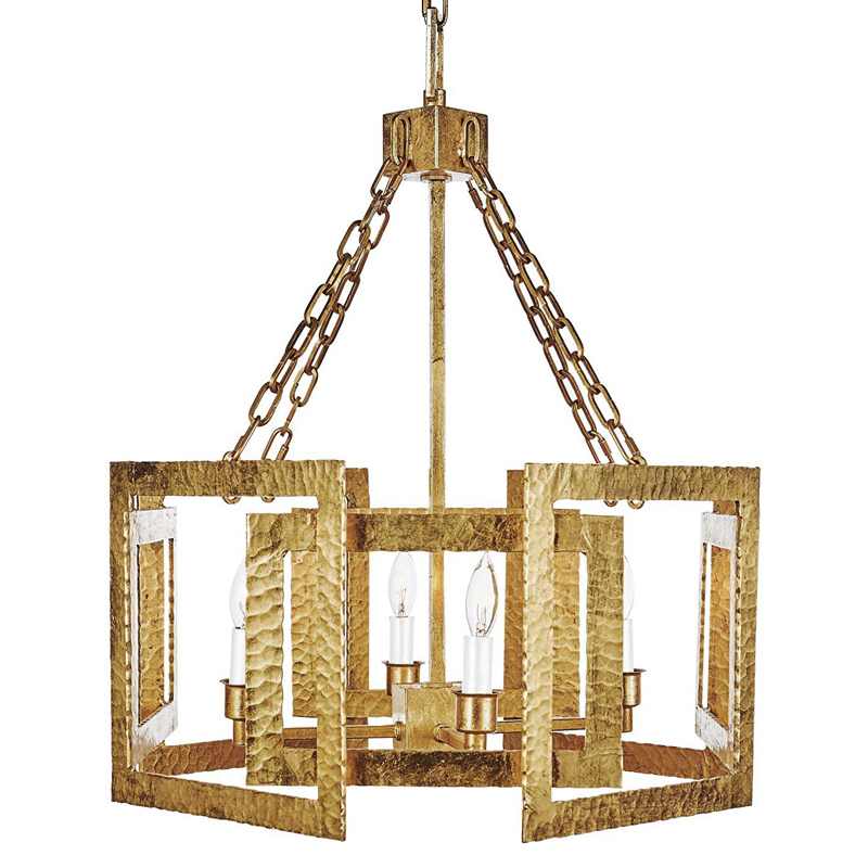 Люстра Textured Cage Pendant Lamp Gold Chandelier Золотой Люстра Textured Cage Pendant Lamp Gold Chandelier Золотой во Владивостоке | Loft Concept