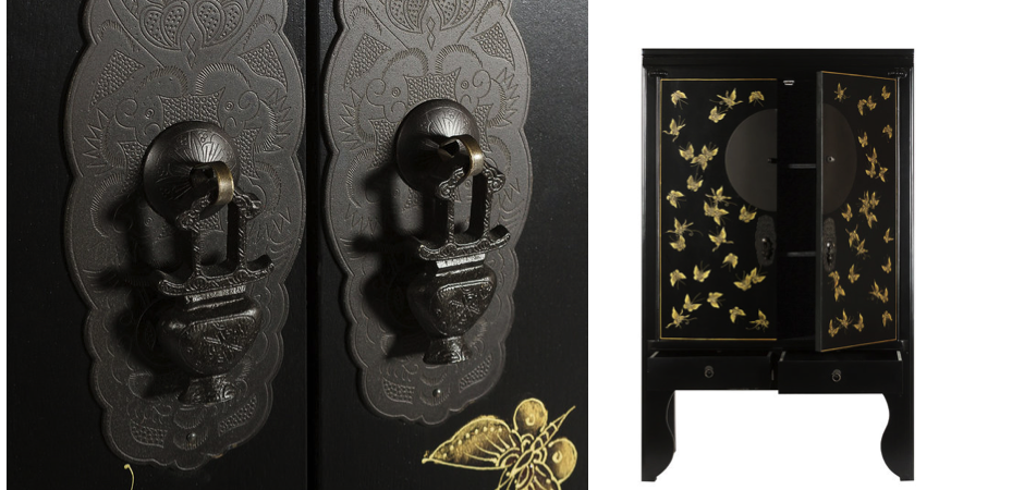 Шкаф Chinese Butterfly Black Шкаф Chinese Butterfly Black - Loft-Concept во Владивостоке