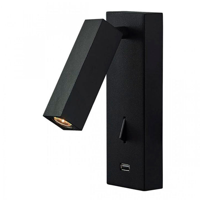 Бра Chelsom WALL LED DOCK Black USB Черный Бра Chelsom WALL LED DOCK Black USB Черный во Владивостоке | Loft Concept